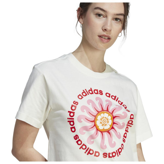 Adidas Γυναικεία κοντομάνικη μπλούζα Farm GFX Tee Adidas Γυναικεία κοντομάνικη μπλούζα Farm GFX Tee